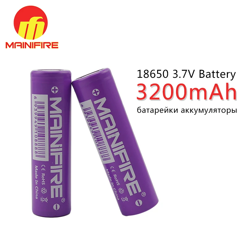 2019 горячая Распродажа 3200mah 18650 батарея mainifire 40A 3 7 V литий ионная аккумуляторная для