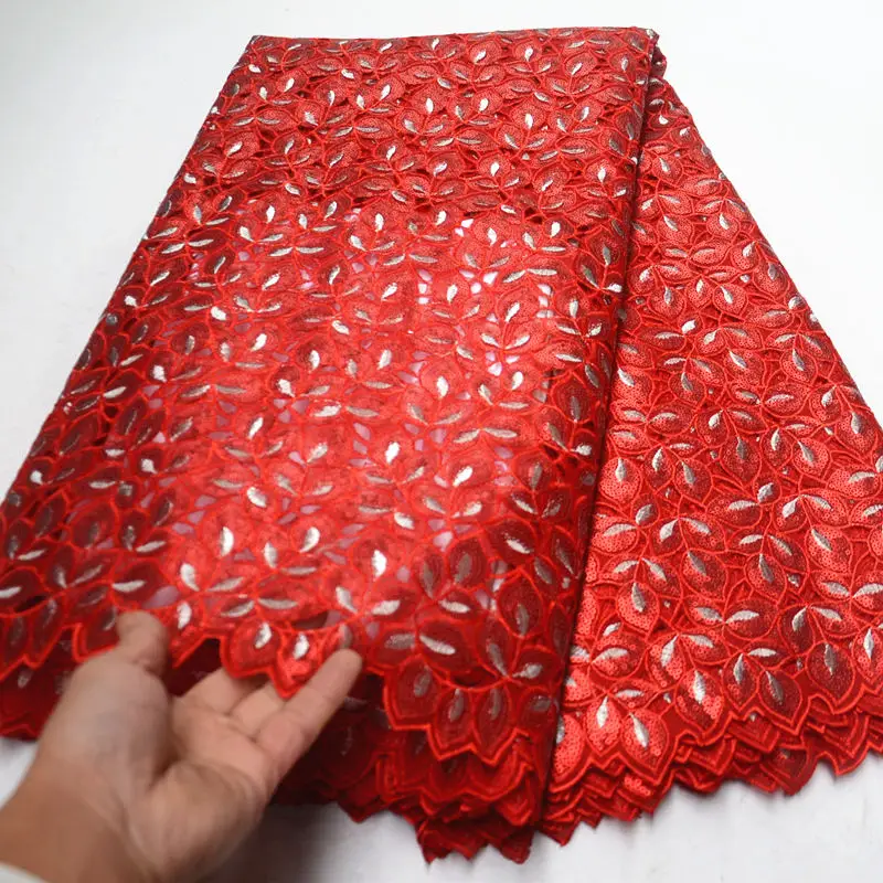 Кружево из органзы в Швейцарии лидер продаж 2019 кружевная ткань красной ручной