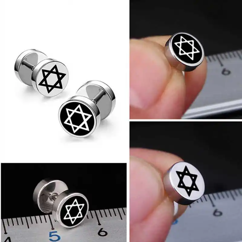 Тренд 1 шт. штанга нержавеющая сталь Серьги пусеты для мам мужские изящные