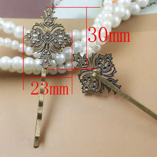 Бесплатная Доставка! 100 шт./лот пустые булавки для Бобби античная бронза с лотком