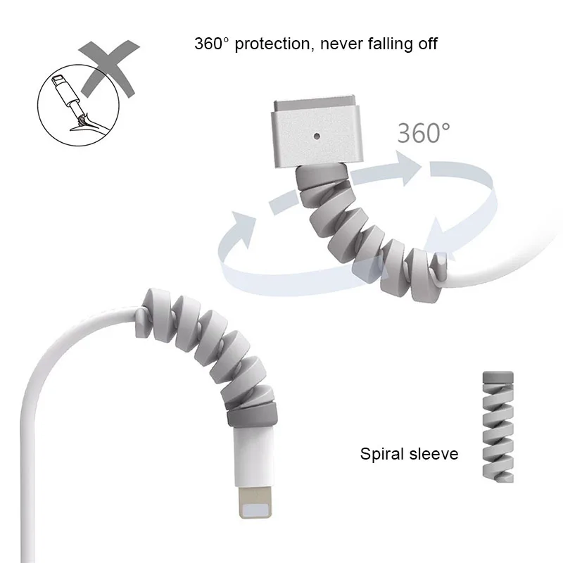 4 шт. защитные намотки для кабелей USB|Органайзеры кабеля| |