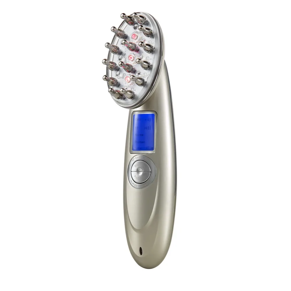 USB зарядка электрическое лечение интенсивная расческа вибрирующий массаж головы