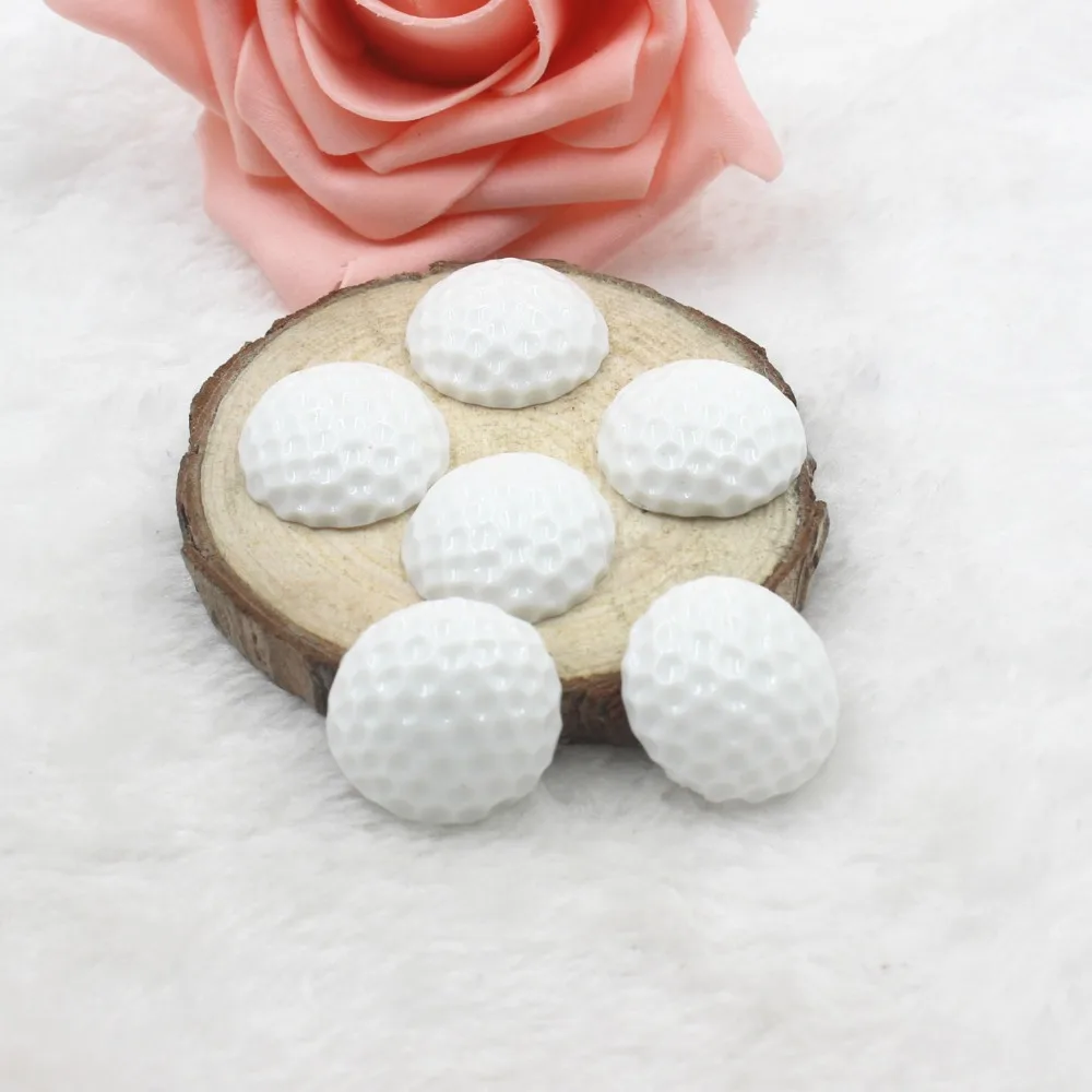

10pcs/lot flat back resin golfball DIY resin cabochons accessories