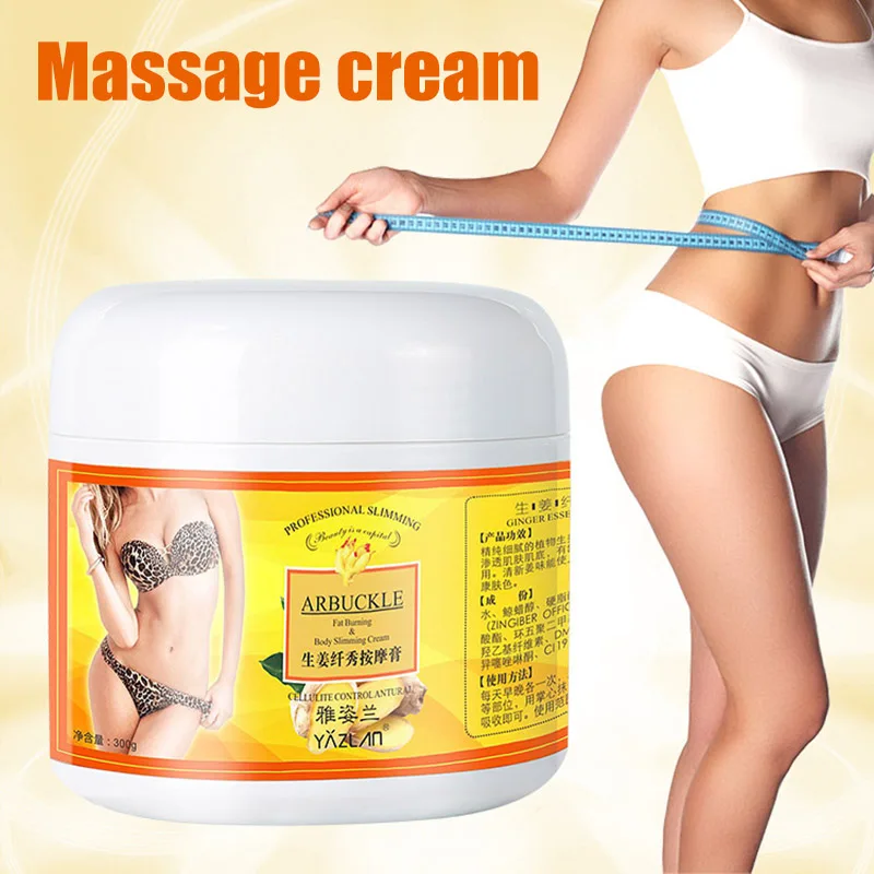 

Ginger Fat Burning Cream Anti-Cellulite Shaping Gel Moisturizing Firming Full Body Leg Waist Slimming Weight Loss Massaging