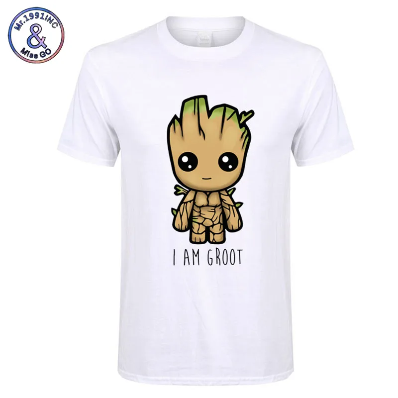 Новинка 2018 футболка I Am groot мужская повседневная модная уличная в стиле хип хоп