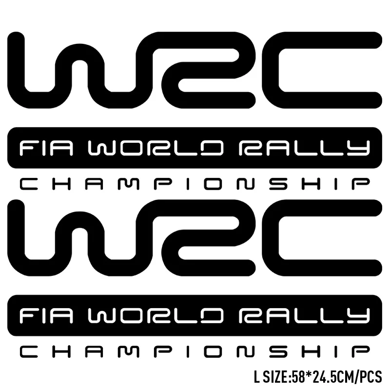 1 пара WRC гоночный дизайн всего тела наклейка для автомобиля-Стайлинг Ford VW Citroen