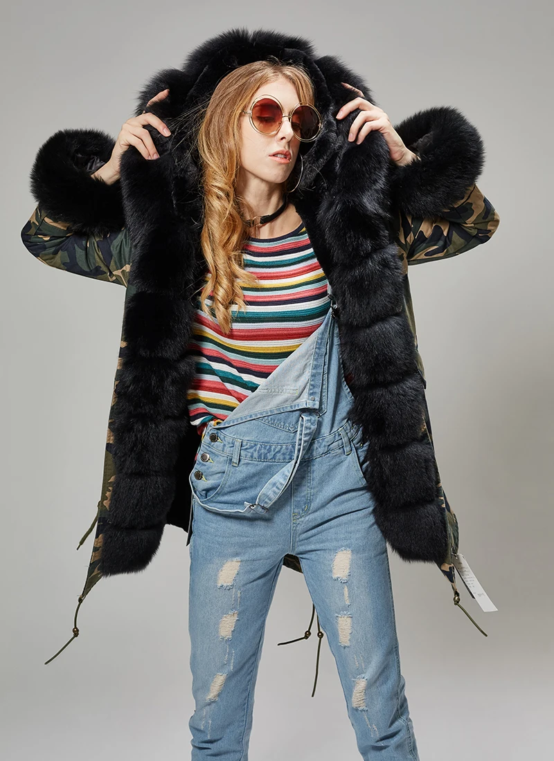 MAOMAOKONG камуфляжная зимняя куртка женская верхняя одежда толстые парки