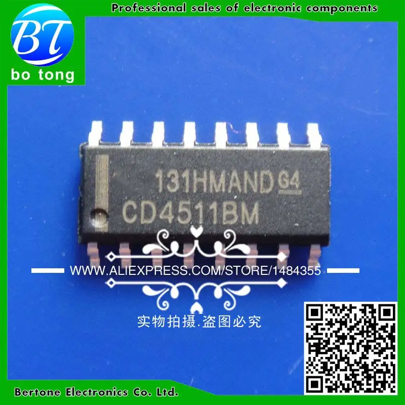 100 шт. CD4511BM SOP16 CD4511BM96 SOP CD4511 SMD новый и оригинальный IC|Запасные части| |