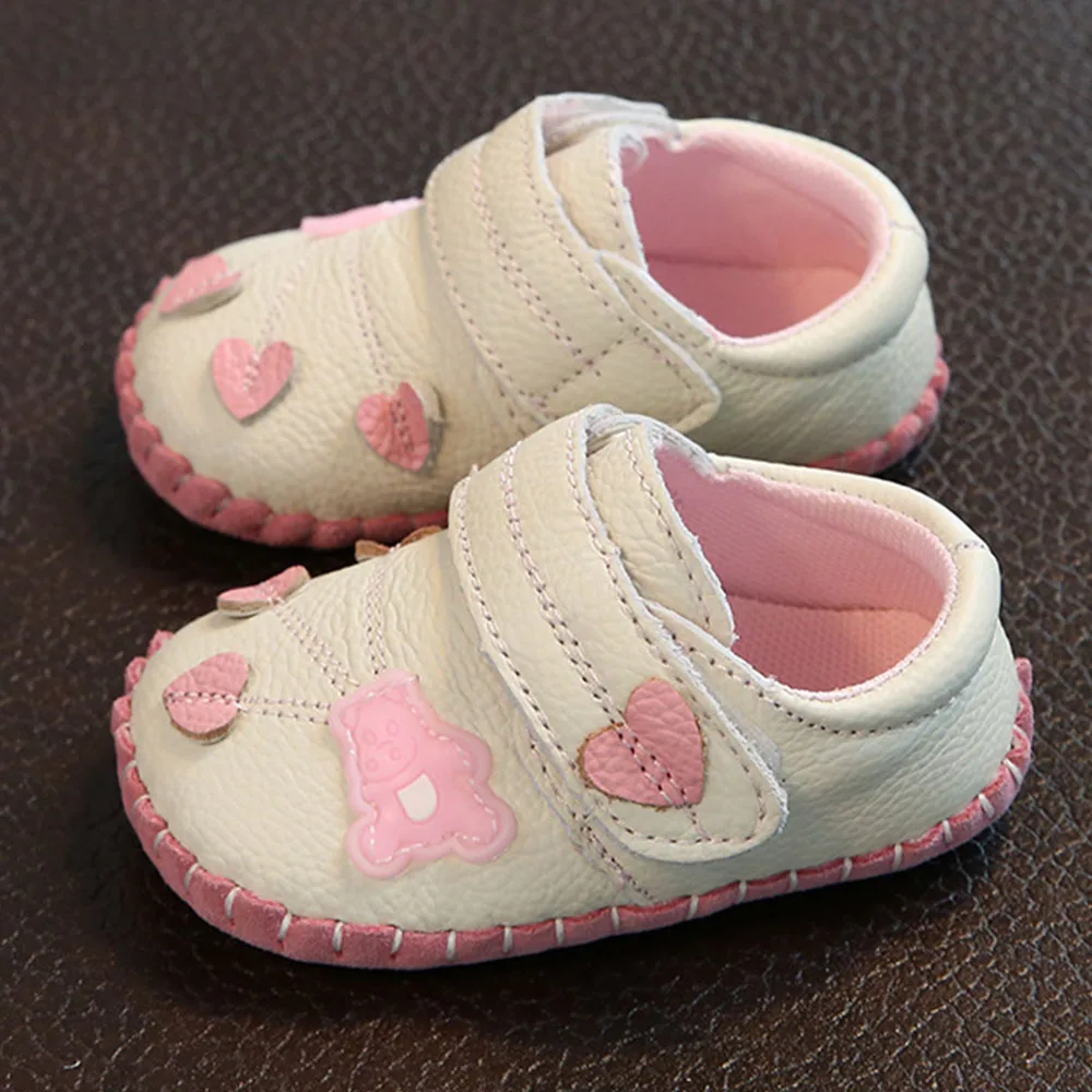 Детские Обувь кожаная для девочек новорожденных мягкая подошва Лето маленьких