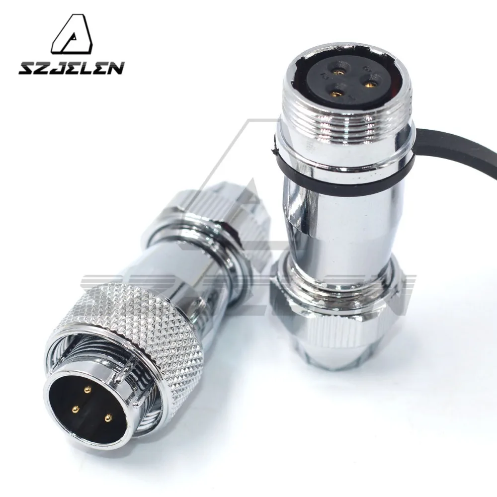 WF16 IP67 3 контактные Круглые водонепроницаемые разъемы силовой промышленный