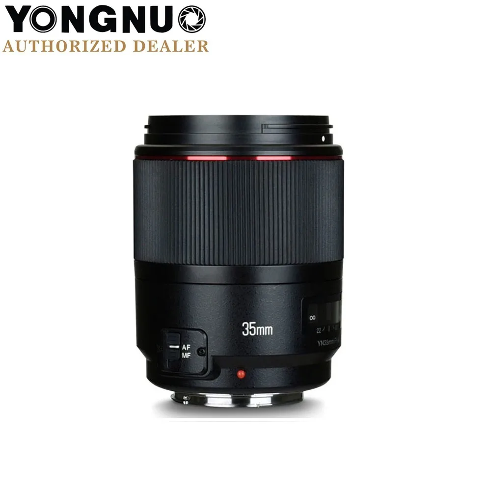 Светодиодная лампа для видеосъемки YONGNUO YN35mm F1.4 широкоугольный объектив с фиксированным фокусным расстоянием для Canon DSLR Камера в том числе 40D 50D 60D 70D 80D 7D 7DII T7I 750D 760D 650D 600D