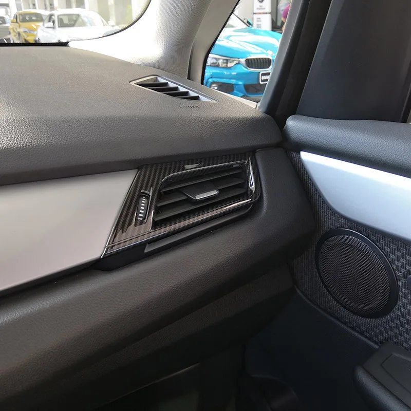 Carbon Fiber Style ABS Side Air Conditioning Vent Outlet Frame Trim For BMW 2 Series F45 F46 218i 220i 2015-2018 Car Accessories |