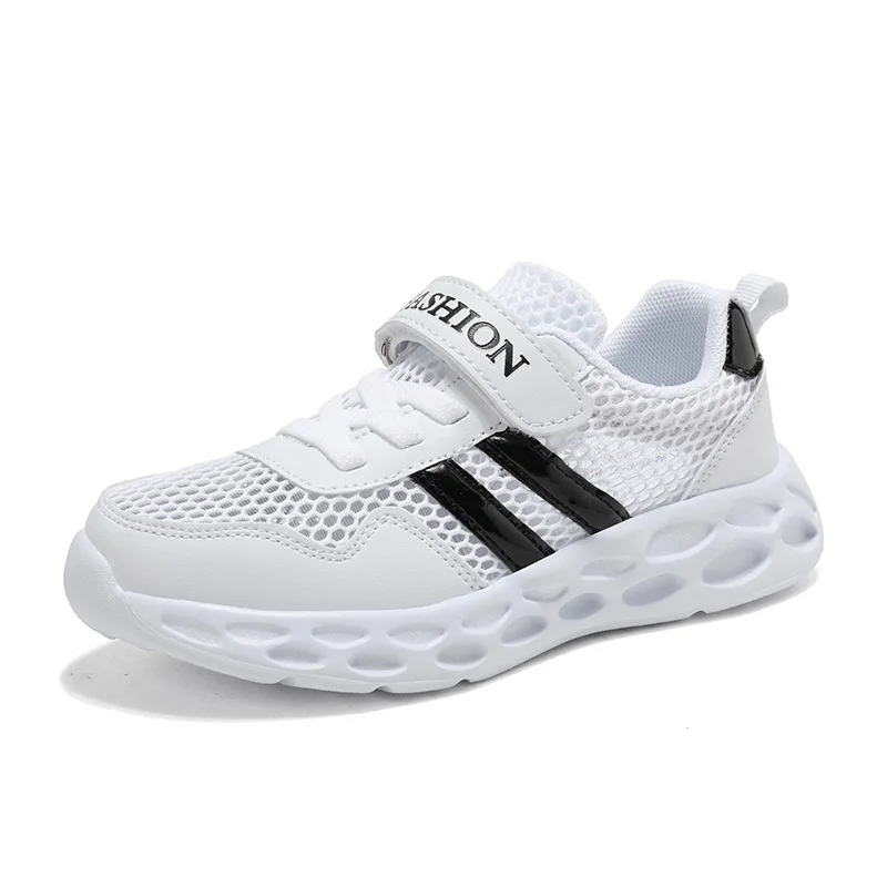 2022 Hot New Children Shoes Brand Mesh Sneakers Fashion Breathable Kids Sports Boys Girls Casual Running | Детская одежда и обувь