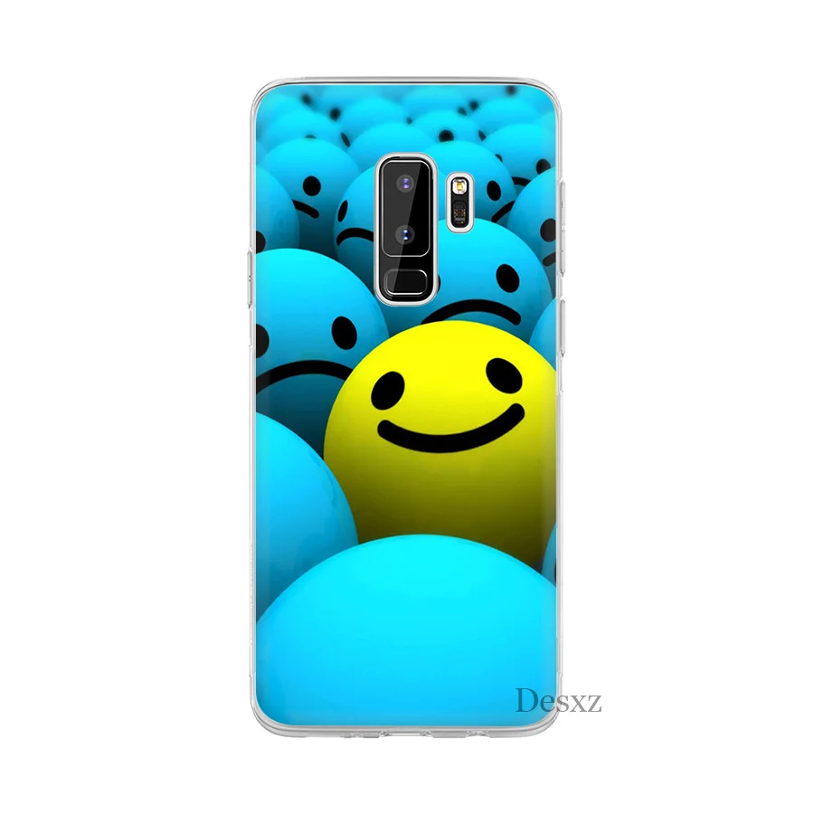 Чехол Desxz Smiley Face для Samsung S8 S9 S10E S10 Plus S3 S4 S5 S6 S7 Edge Note 8 9 M10 M20 M30|Чехлы-накладки| |