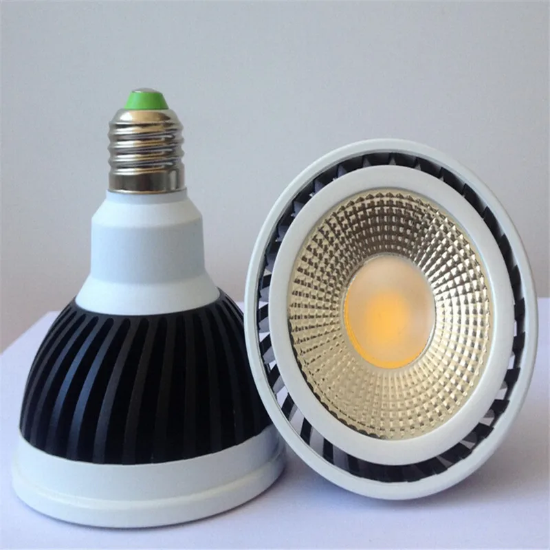 12pcs/lot High quality COB par30 Par38 led lamps E27 15W 20W Dimmable COB led spotlight, warm/Pure/ Cool white led spot light