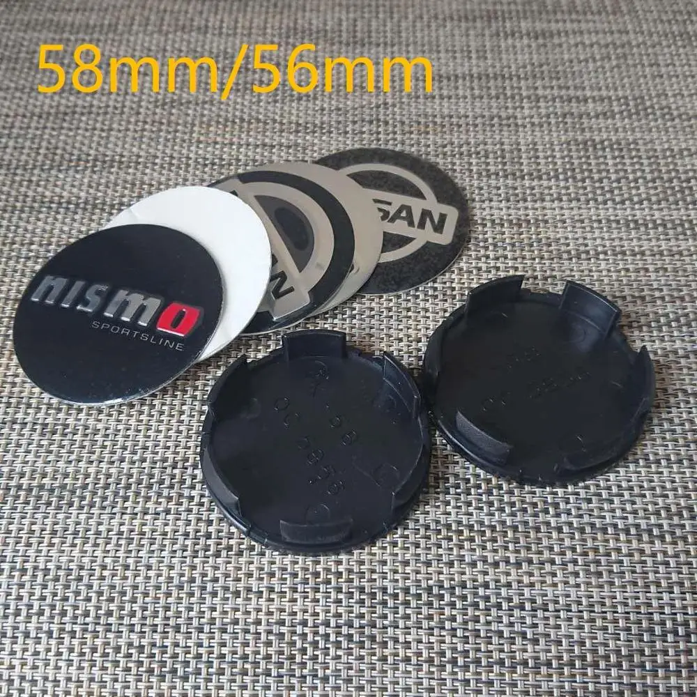 4 шт. 56 мм 58 Автомобильный логотип Центральная крышка колеса обода значок