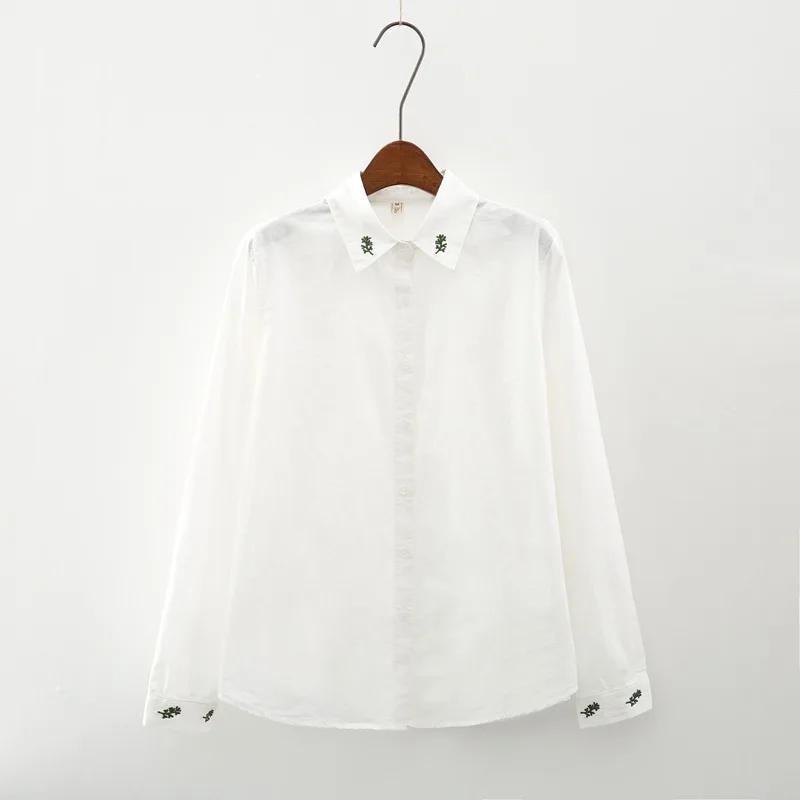 Женская рубашка с длинным рукавом белая синяя рисунком|sleeve shirt|long sleeve shirtblue shirt |