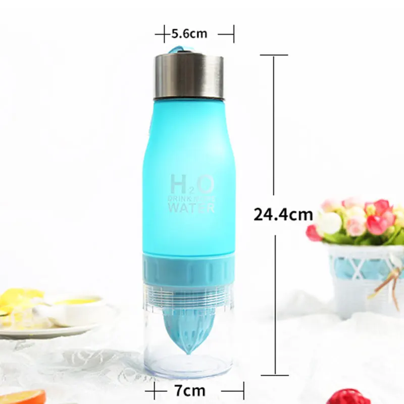 Botellas бутылка для воды, креативная пластиковая портативная бутылка для фруктового сока, шейкер для лимонного сока, Спортивная бутылка для напитков