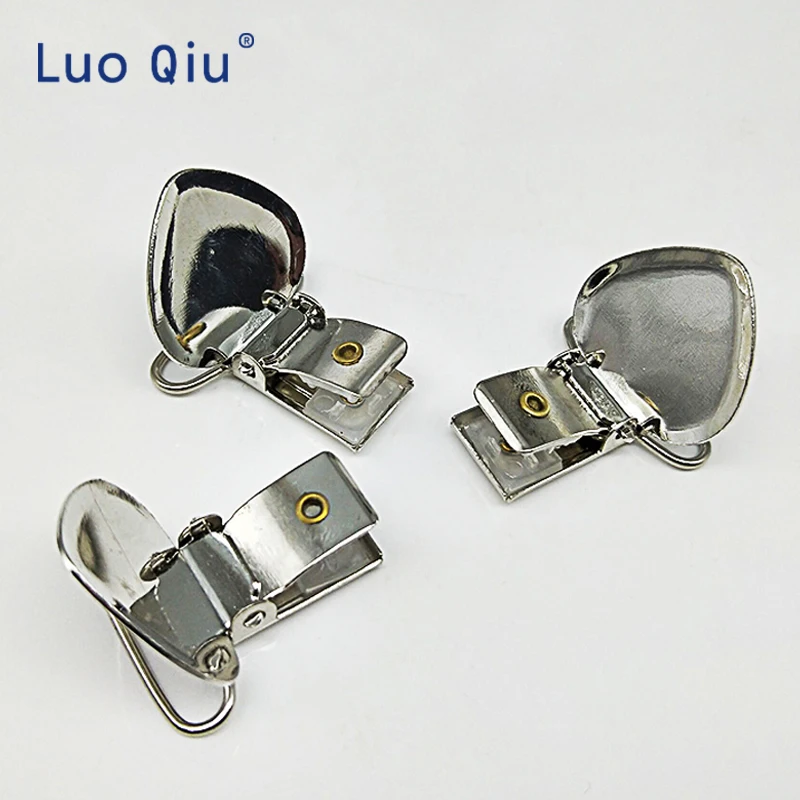 6 шт. эмалированные металлические подтяжки в форме сердца для детей зажимы