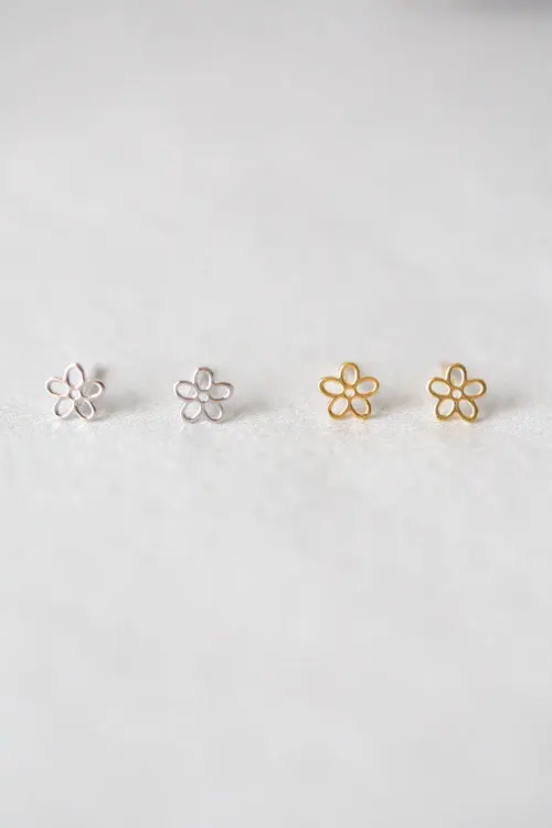 1 шт. женские серьги-гвоздики в виде цветка | Украшения и аксессуары