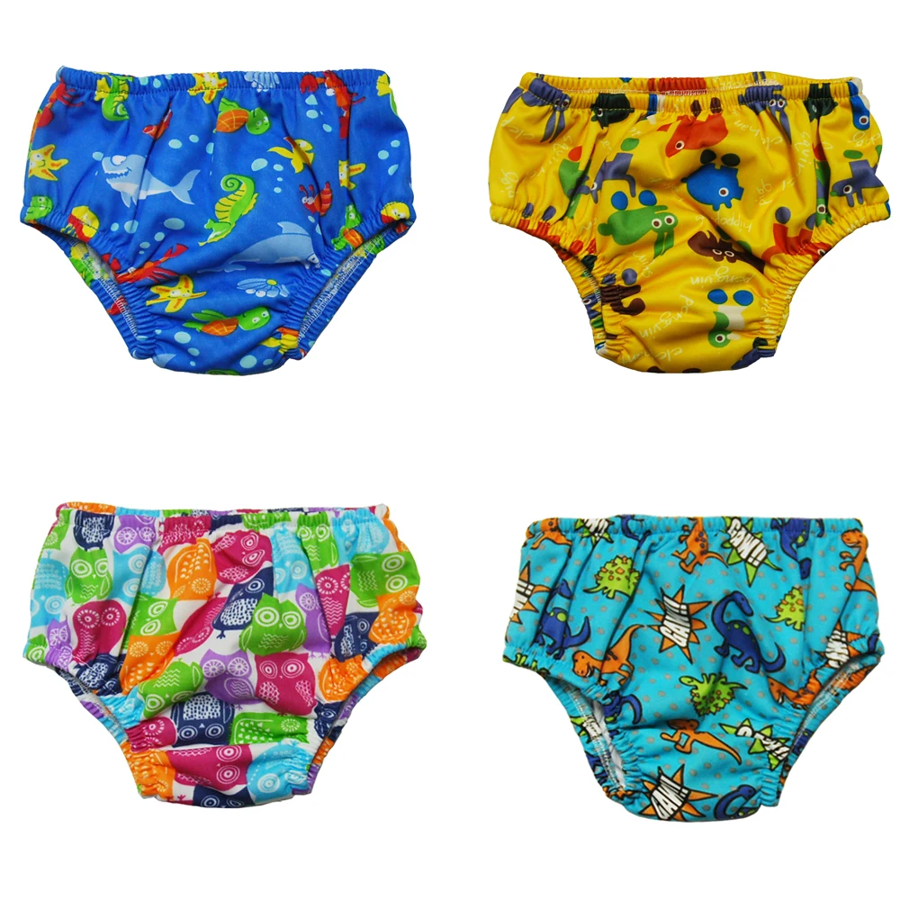 (100pcs A Lot ) Washable Reusable Baby Swimming Diaper Swimming Pant Swim Diaper Underwear Three Sizes For Girls and Boys