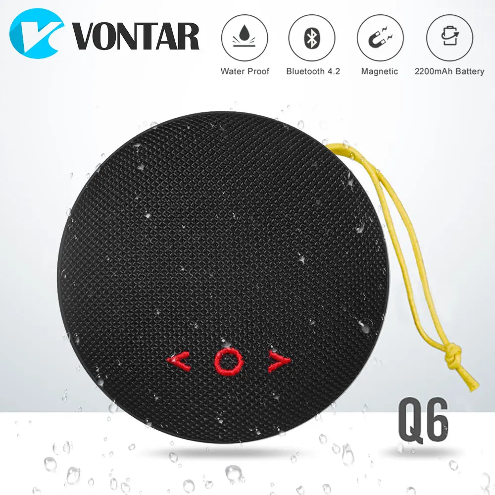 VONTAR Магнитный Беспроводной Портативный Bluetooth динамик TWS с функцией превосходной