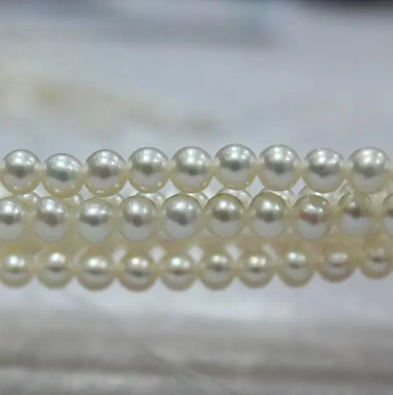 Уникальный жемчуг ювелирный магазин 4 мм белый пресноводный бусины DIY ювелирных