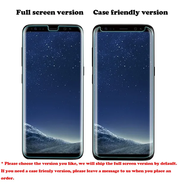 

Nano Liquid Full Glue Tempered Glass for Samsung Galaxy Note 8 S8 S9 Plus Note 9 S10 S10 Edge S10 Plus Screen Protector Cover
