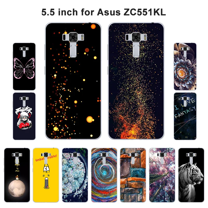 Силиконовый чехол накладка для ASUS Zenfone 3 Laser ZC551 чехлы телефонов ZC551KL Модный мягкий