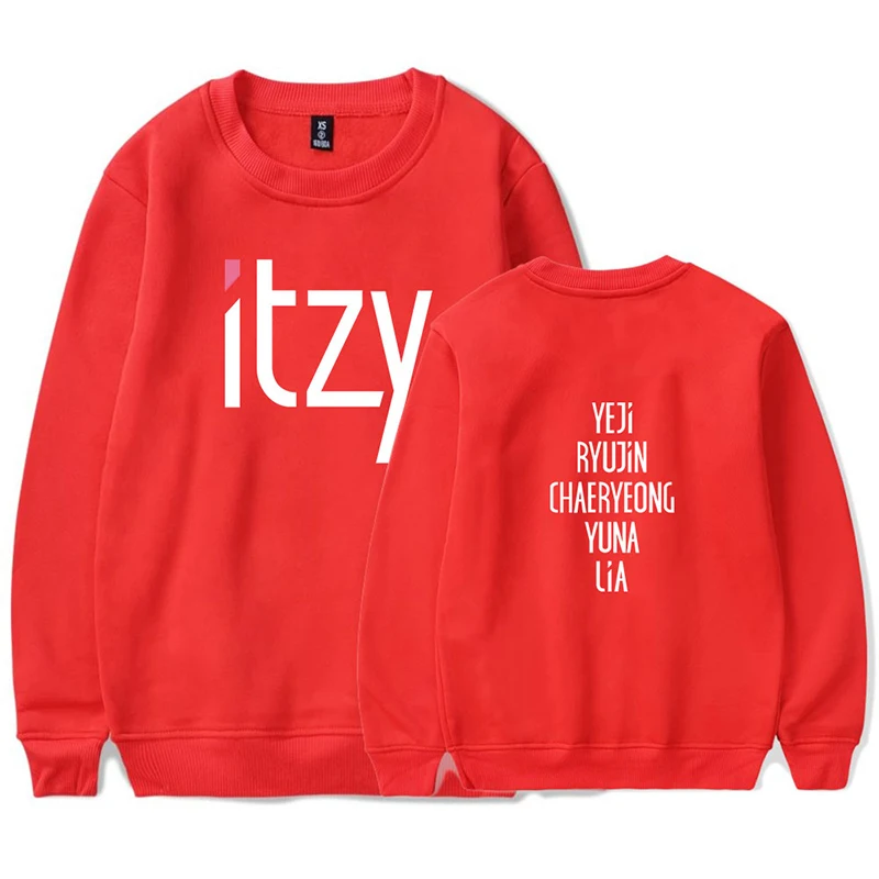 Новая Мода Kpop Itzy толстовки с принтами Для мужчин женщин монолитным Толстовка