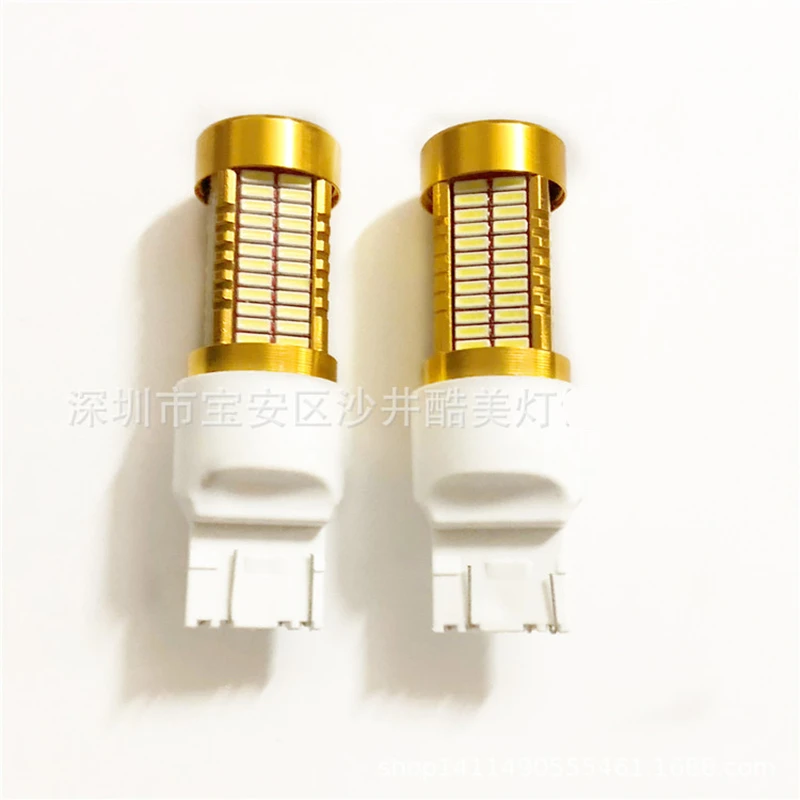 Yue Yi Shangpin 1 шт. Высокая мощность супер яркий T20 W21/5 Вт 7440 106 SMD 4014 светодиодный задний