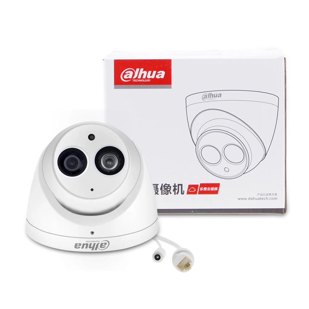

Dahua IPC-HDW4631C-A 6MP HD POE Network IR Mini Dome IP Camera Metal Case Built-in MIC CCTV Camera Starnight Vision with DH logo
