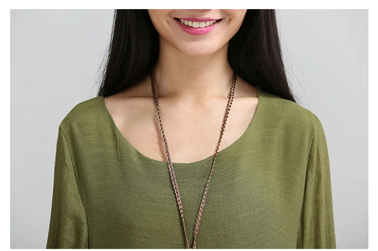 Модное винтажное платье из хлопка и льна модель 2020 года летнее осеннее женское