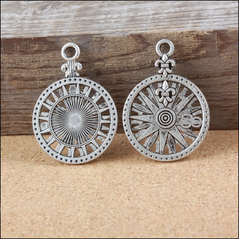 Высокое качество 5 шт. древние посеребренные Подвески с якорем подвески для