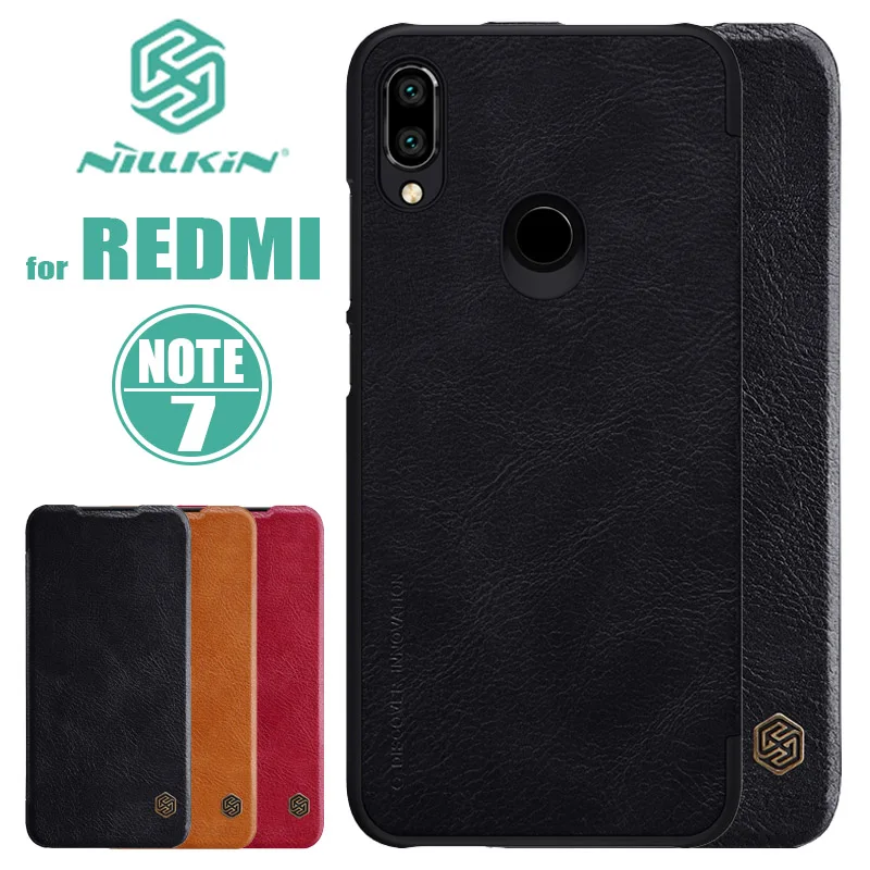 Для Xiaomi Redmi Note 8T 8 7 6 Pro Чехол Nillkin Qin Флип кожаный чехол Роскошный чехол для телефона для Xiaomi Redmi Note 8T 8 7 6 Pro Чехол