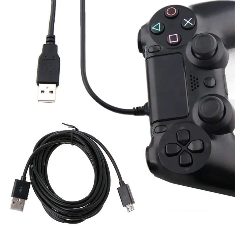 Длинный кабель Micro USB для зарядки 3 метра питания контроллеров PS4 Xbox One hyq|Кабели