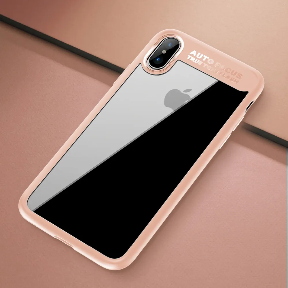 Для iPhone X Гибридный чехол, Рок Красочные блестящий красный чехол для iPhone X, crystal Clear чехол для iphonex