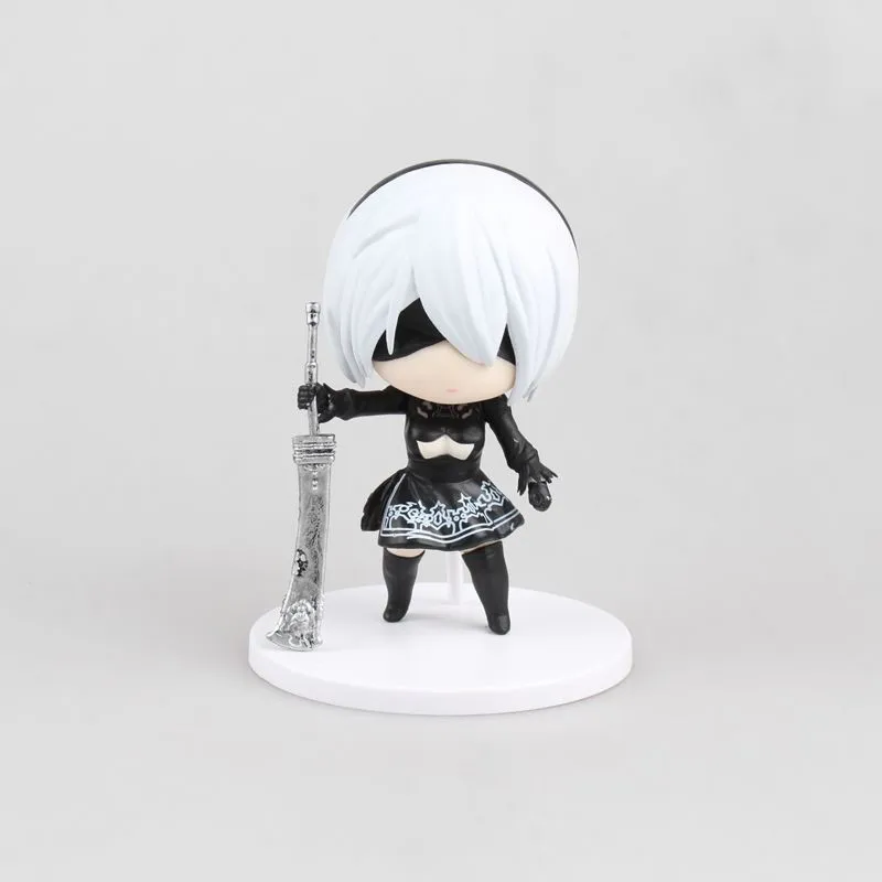10-15 см NieR Automata jorha № 2 Тип B 2B Боевая фигурка ПВХ игрушки коллекция кукла аниме мультфильм модель рождественские подарки