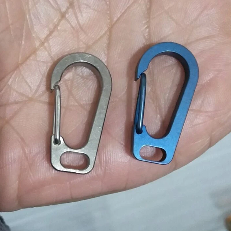 10 шт. для повседневного использования Титан сплав TC4 брелок карабин мульти