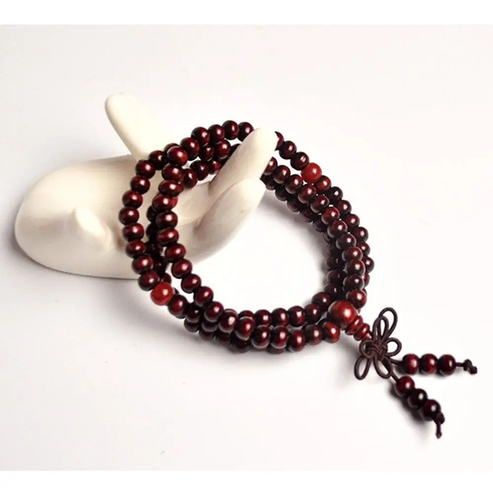 6mm Beads 1 шт. натуральное дерево венге 18 мм бусины браслет Мала Будда для мужчин и женщин безопасная молитва автомобиля интерьерные подвески аксессуары Прямая поставка - Название цвета: 6mm Beads