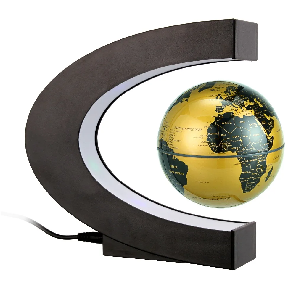 

New arrival for 1Pc blue /gold Magnetic track celestial globe map Swing novelty Christmas gifts home decoration decoration