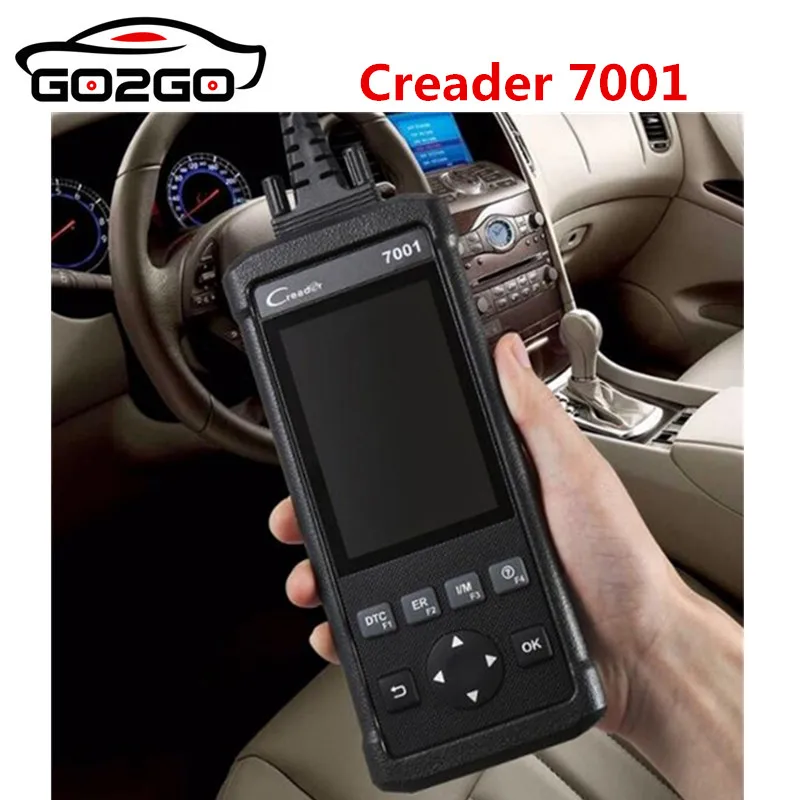 Запуск DIY считыватель кода CReader 7001 полный OBD2 сканер/сканирующий инструмент с маслом сбрасывает сервис, EPB/SAS/BMS/DPF/ABS кровотечение опционально