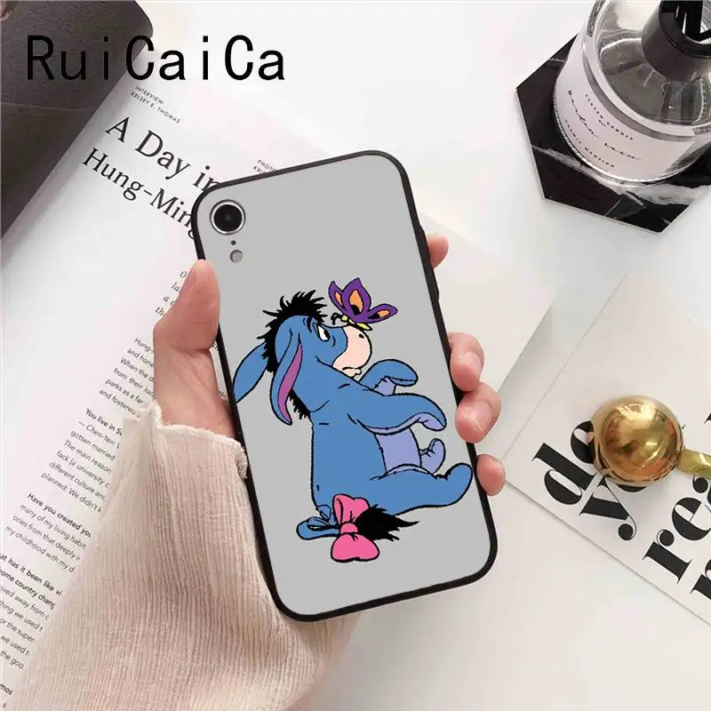 Ruicaica Baby Eeyore Donkey СПЕЦИАЛЬНОЕ Новое поступление черный чехол для телефона iPhone 8 7 6 6S