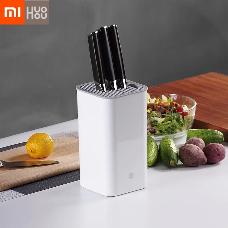 Xiaomi Mijia Huohou держатель для кухонных ножей многофункциональный держатель для инструментов блок ножей Варочные панели трубчатая полка хроморфная