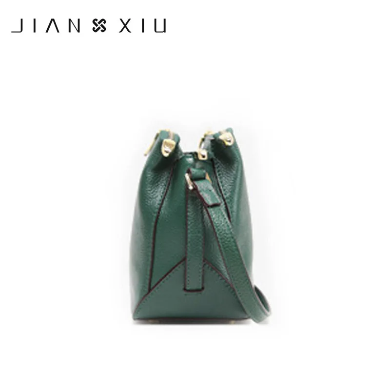 Бренд JIANXIU, женские сумки-мессенджеры, текстура личи, Воловья кожа, на плечо, через плечо, кожаная сумка, новинка, многослойный дизайн, маленькая сумка