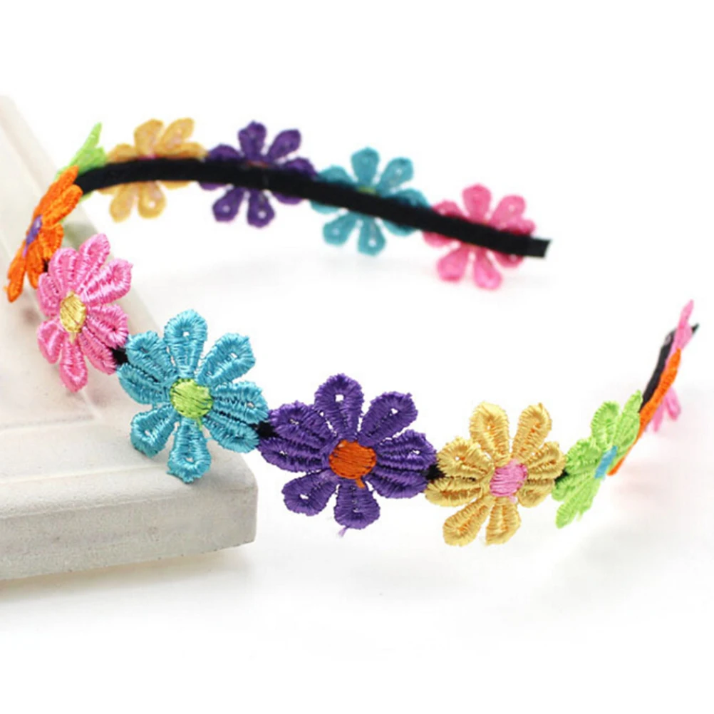 Повязка на голову детская с цветами металлическая кавайная 2017 | Детская одежда и