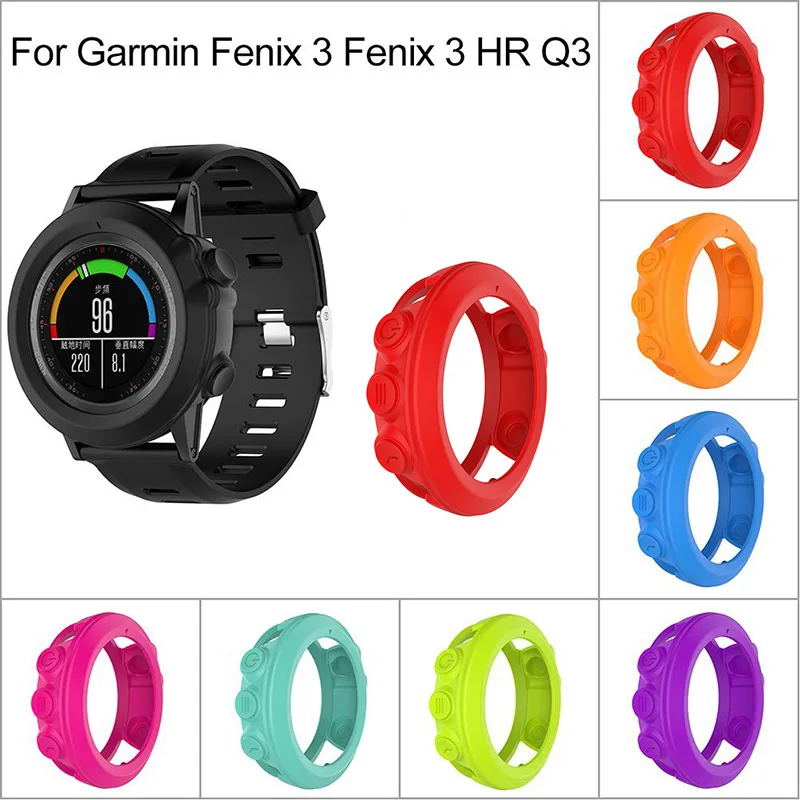 

Silicone Protective Case Cover Ultra Soft Protective Shell for Garmin Fenix 3 Fenix 3 HR Fenix 3 Sapphire Quatix 3 Tactix Bravo