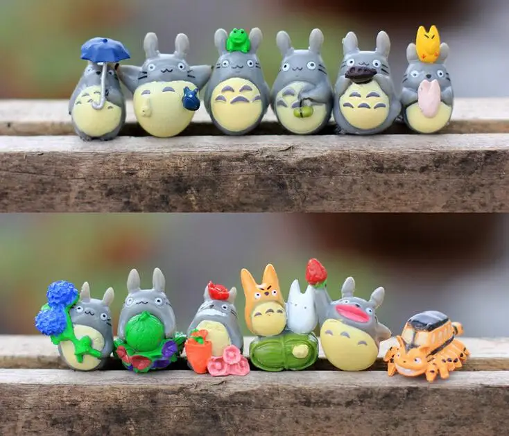 Лидер продаж набор игрушек 12 шт./компл. Hayao Miyazaki Totoro мультяшная анимационная