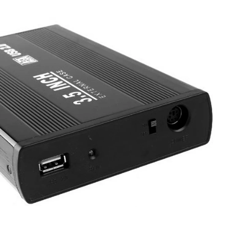 100% новая коробка HDD 3.5 USB 2.0 Case жесткий диск SATA внешний корпус чехол для ноутбука