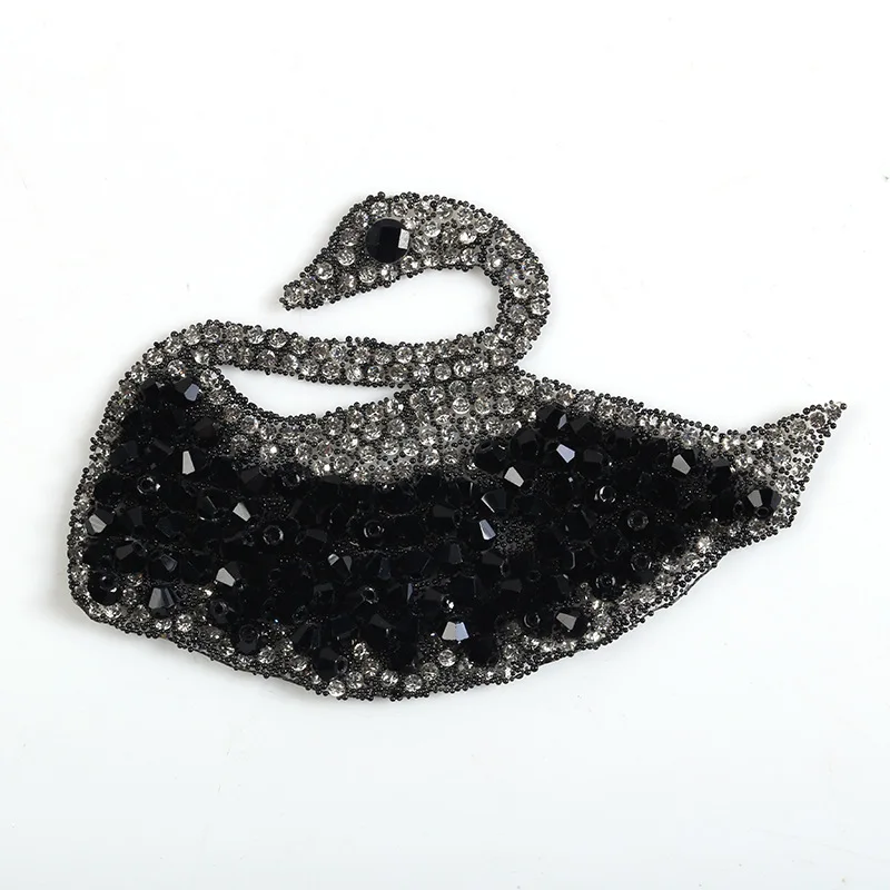 Черный лебедь стекло Горячая Ткань прилипающая одежда рубашка Parches нашивки для